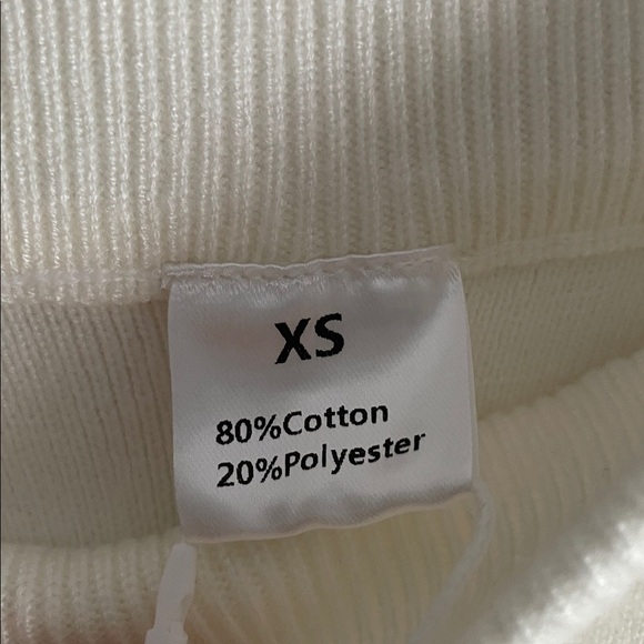 🆕 Women's Cream Straight Leg Knit Sweatpants Size XS New with Tags - Picture 4 of 5